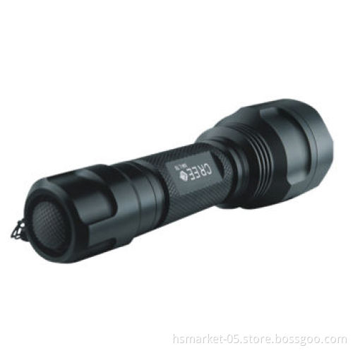 Most Powerful Tempered Glass Lens LED Flashlight, Aluminum Alloy Casing, 3.6 to 4.2V Input VoltageNew